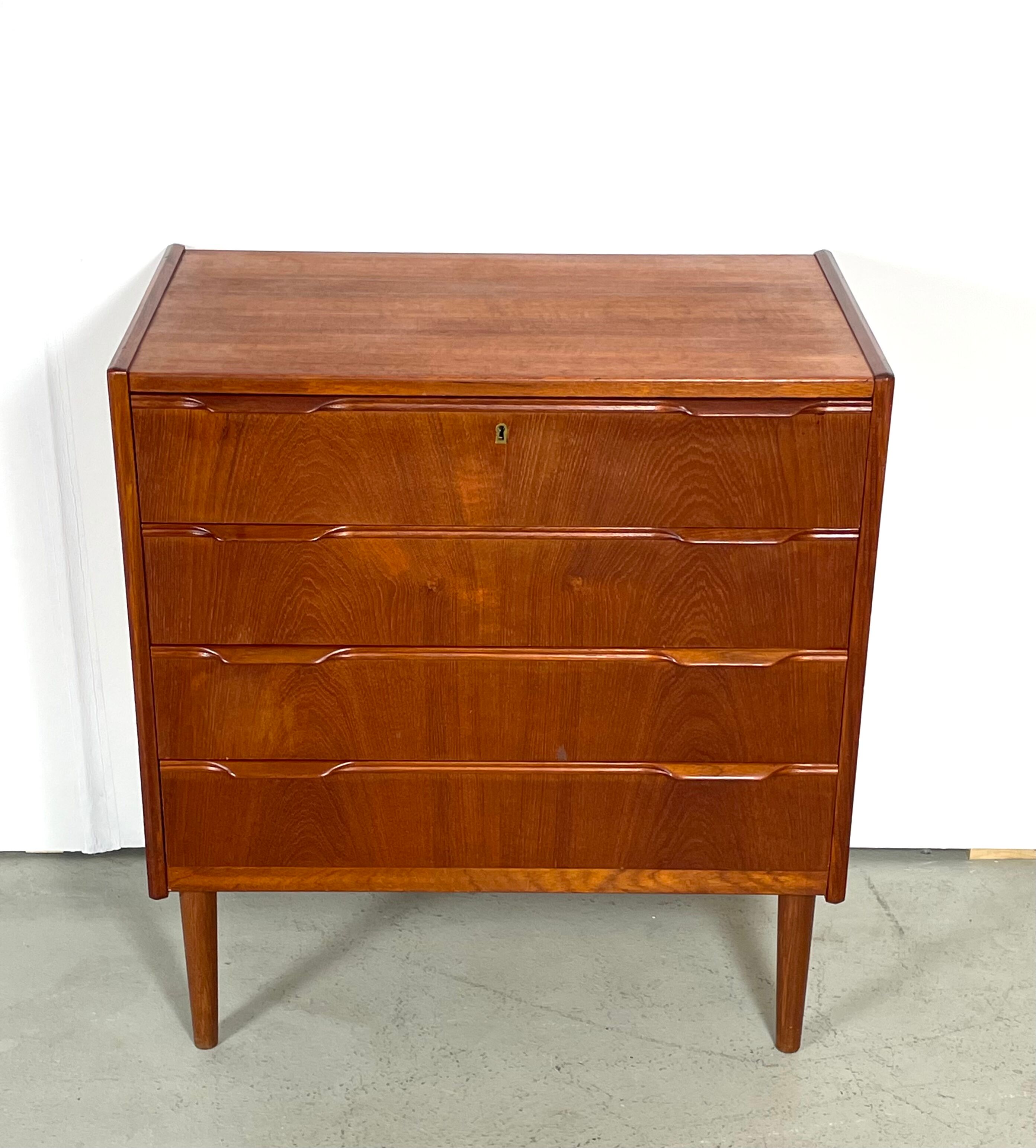 Danish Teak Chest of Drawers by Erling Torvits 1960s