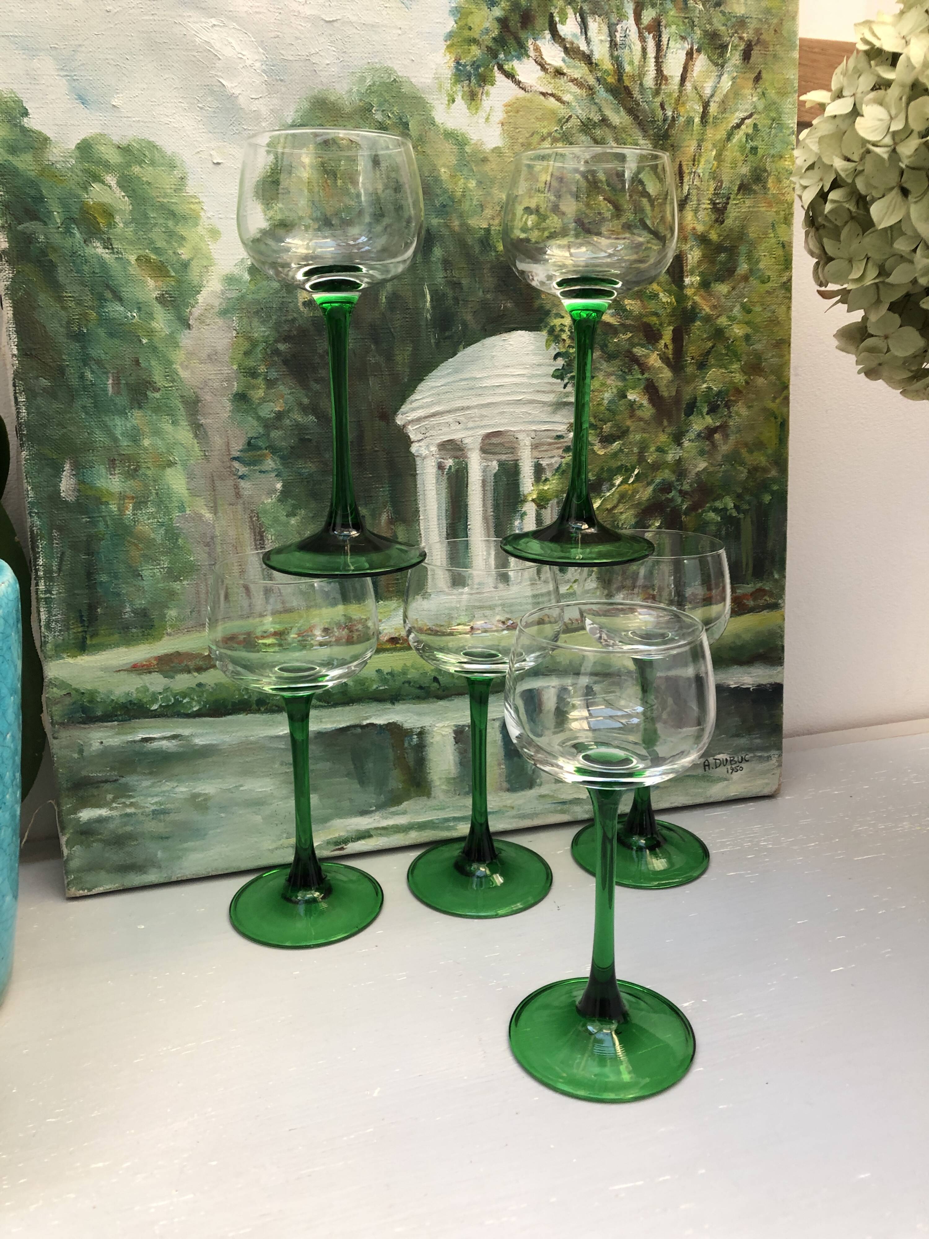vintage alsace wine glass