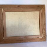 Landscape painting cows oil on canvas signed