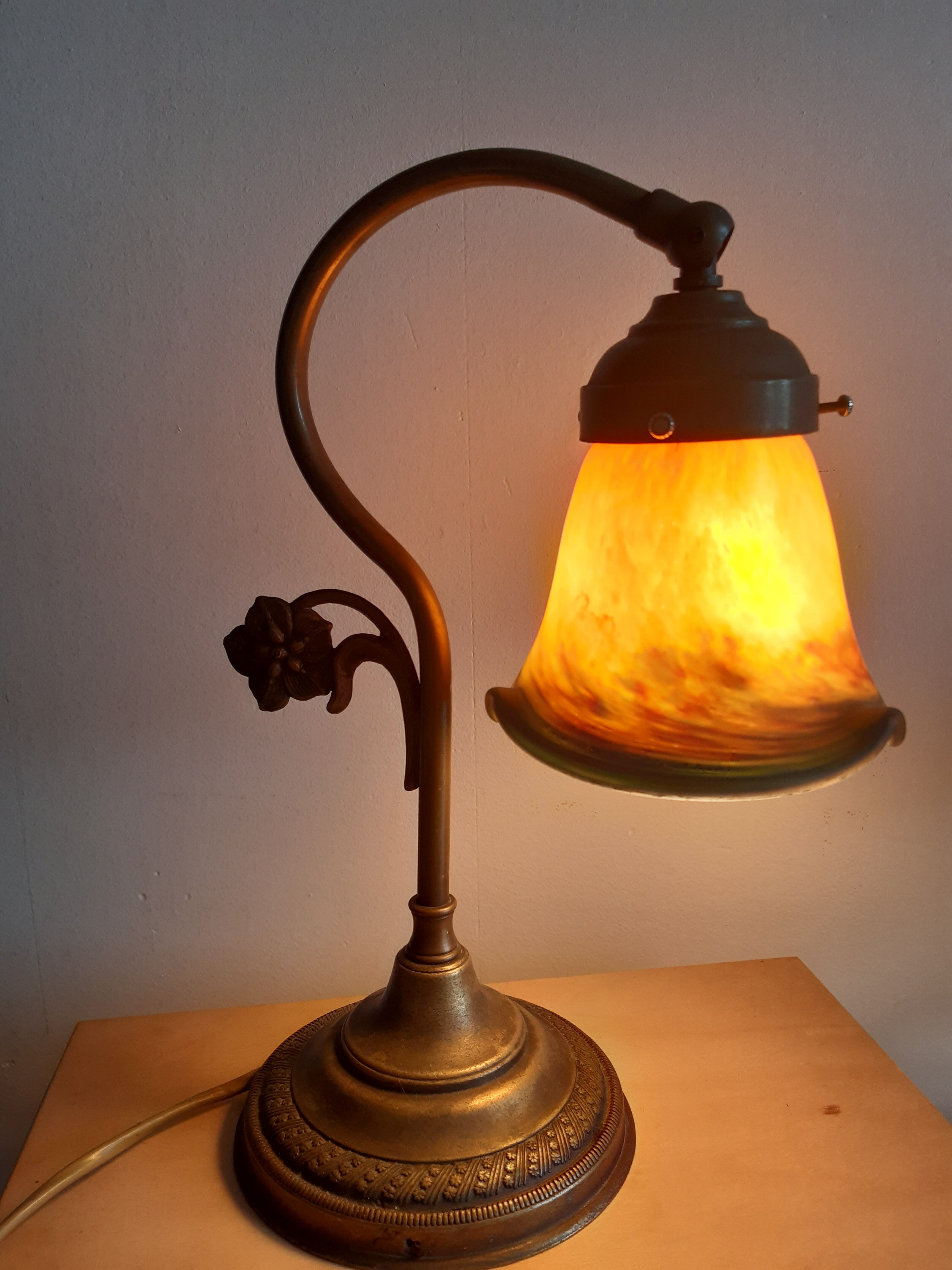 Lampe art déco Charles Schneider signée 