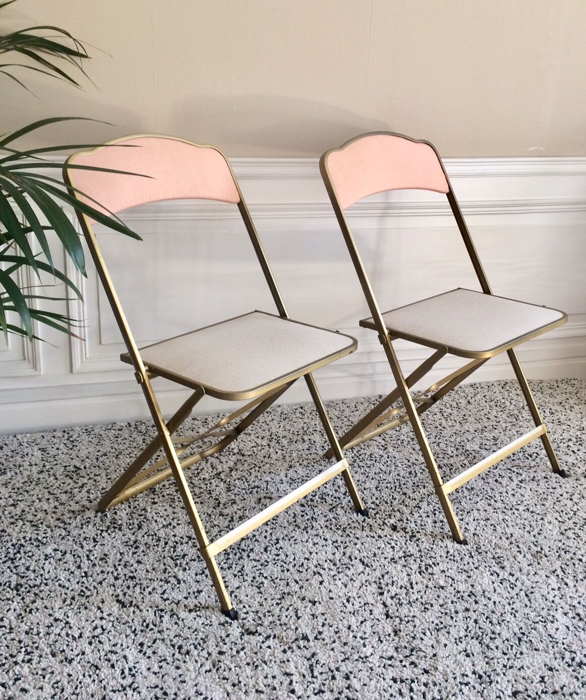 Chairs folding vintage restored