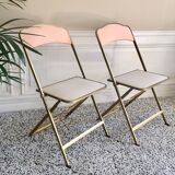 Chairs folding vintage restored