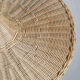 Large suspension, rattan luminaire in hat shape D:80cm