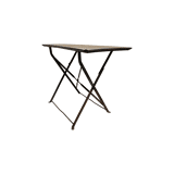 Old French Metal Bistro Folding Table, 1st half 1900s