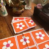 Lot de six set de table , années 70