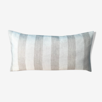 Coussin à rayures en lin