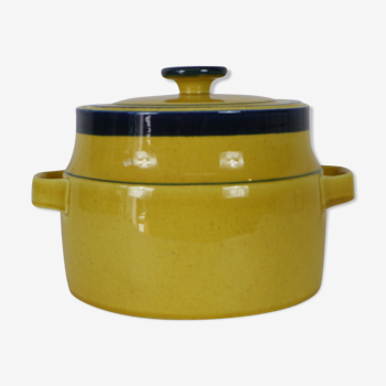 70s Biscuit container yellow and blue, Laveno Richard Ginori