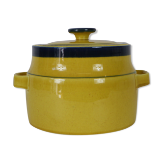 70s Biscuit container yellow and blue, Laveno Richard Ginori