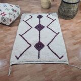 Handmade wool Berber rug 150 X 100 CM