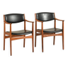 Paire de chaises danoises en teck
