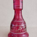 Molded glass vase