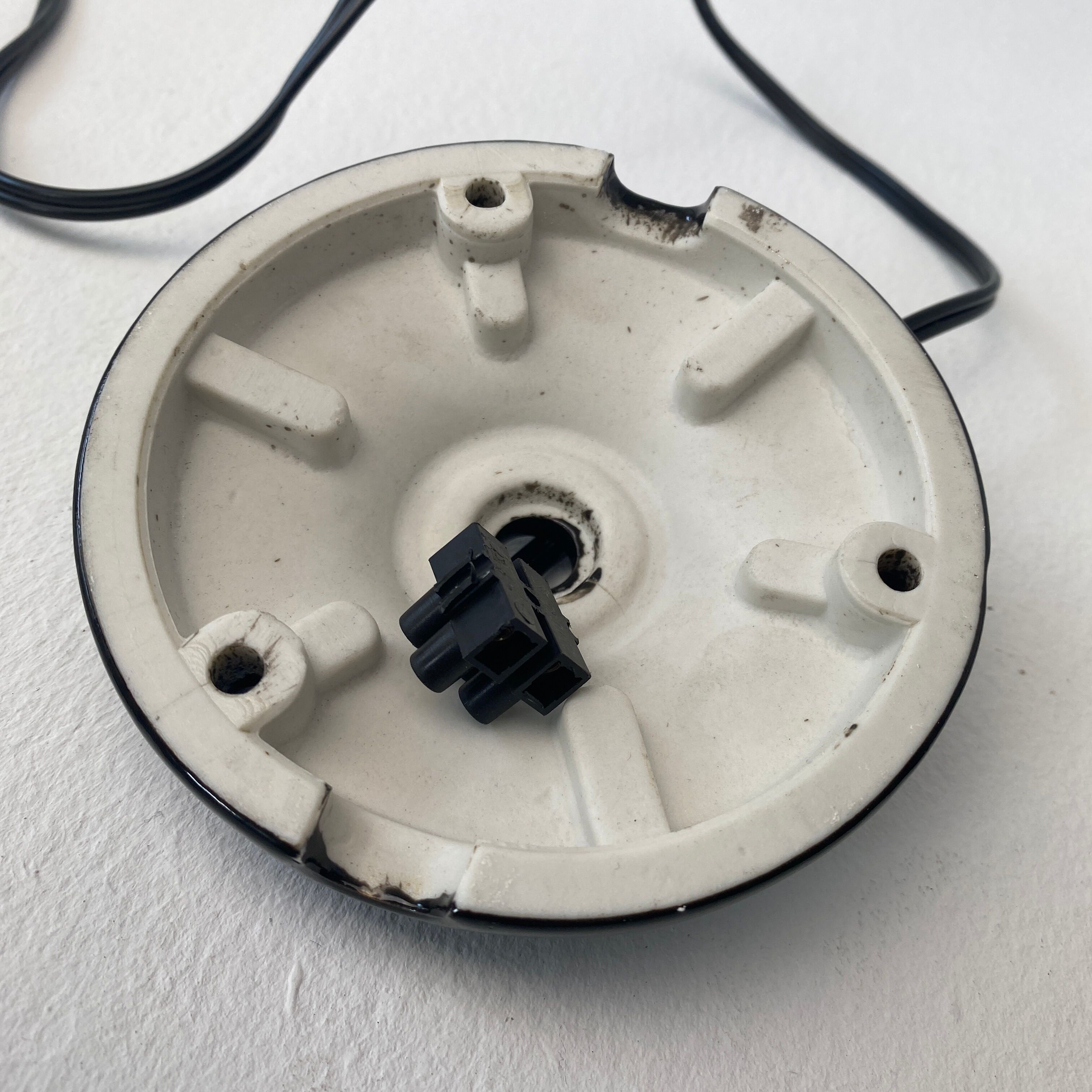 Old opaline pendant lamp 1950 vintage