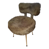 Chaise moumoute verte