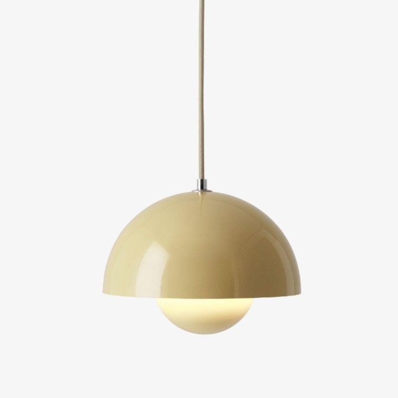 Flowerpot VP1 hanging lamp - Pale Sand, Designed by the famous Danish Verner Panton