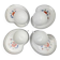 Set of 4 Paris porcelain breakfast cups, Pavot model
