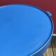 Space-age navy blue rolling dessert trolley
