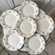 Set of 6 flat plates Digoin Sarreguemines 50s