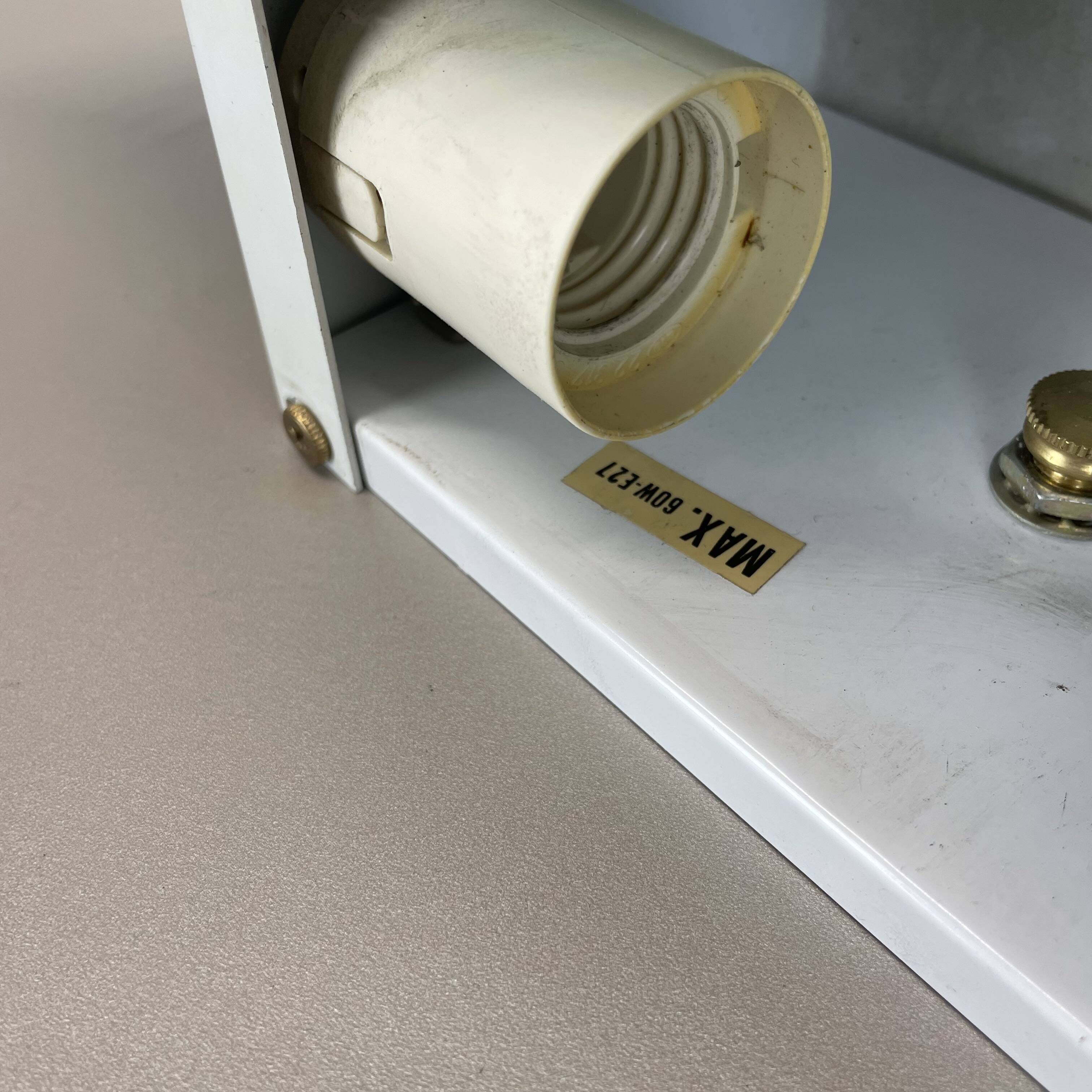 mirror glass post modern wall light by Hustadt Leuchten, 1980s