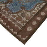 Handmade Distressed Oriental 1980s 210 cm x 306 cm Brown Carpet
