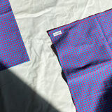 Napkin in blue & red gingham pattern