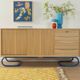 Wonderful partly solid sideboard in Scandinavian style from the 1950s