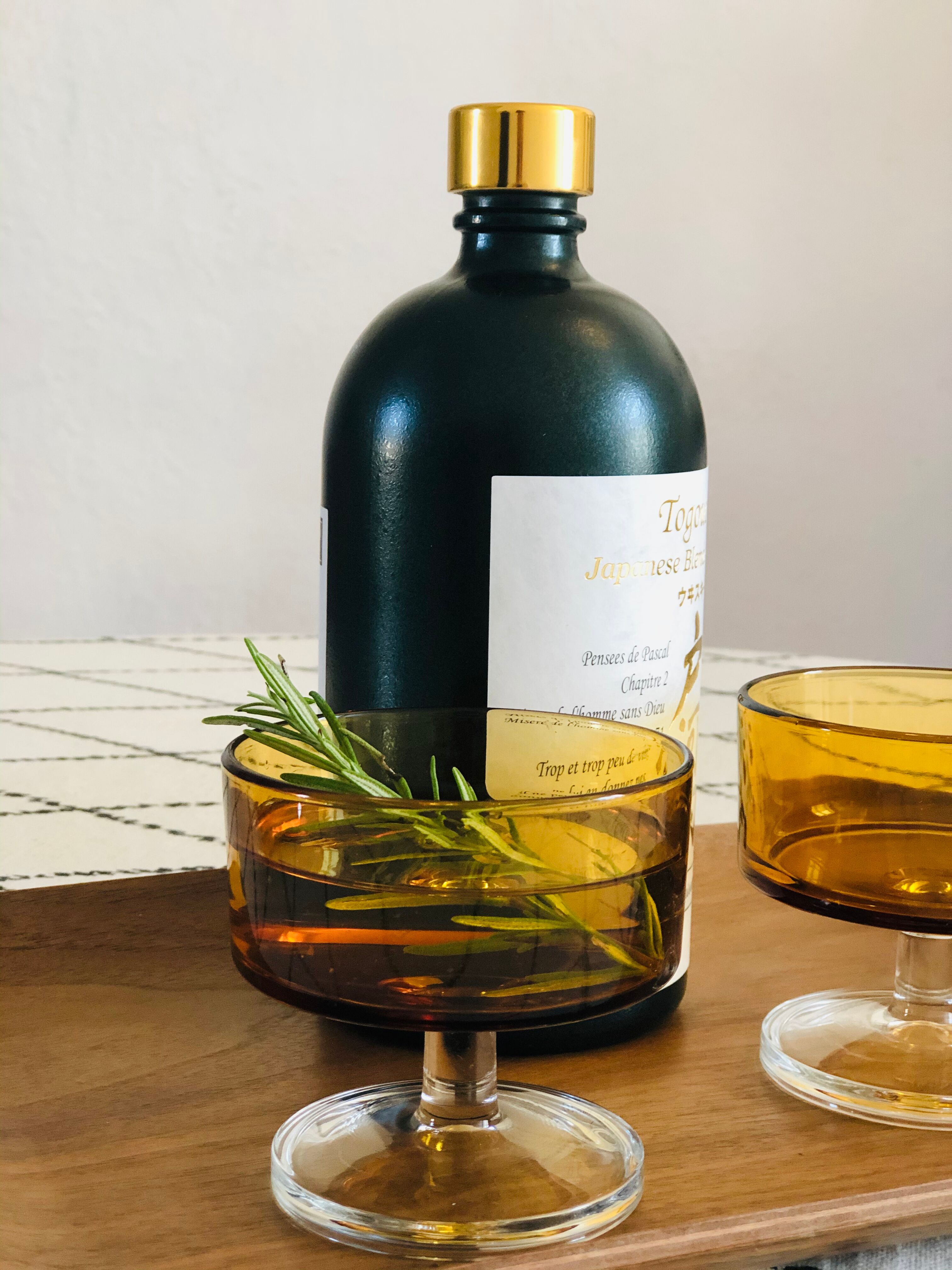 Paire de coupes à champagne fumé