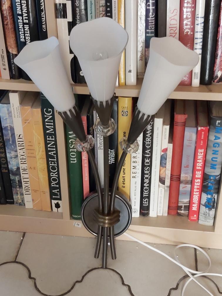 Pair of arum sconces edition Lunel Paris 50s