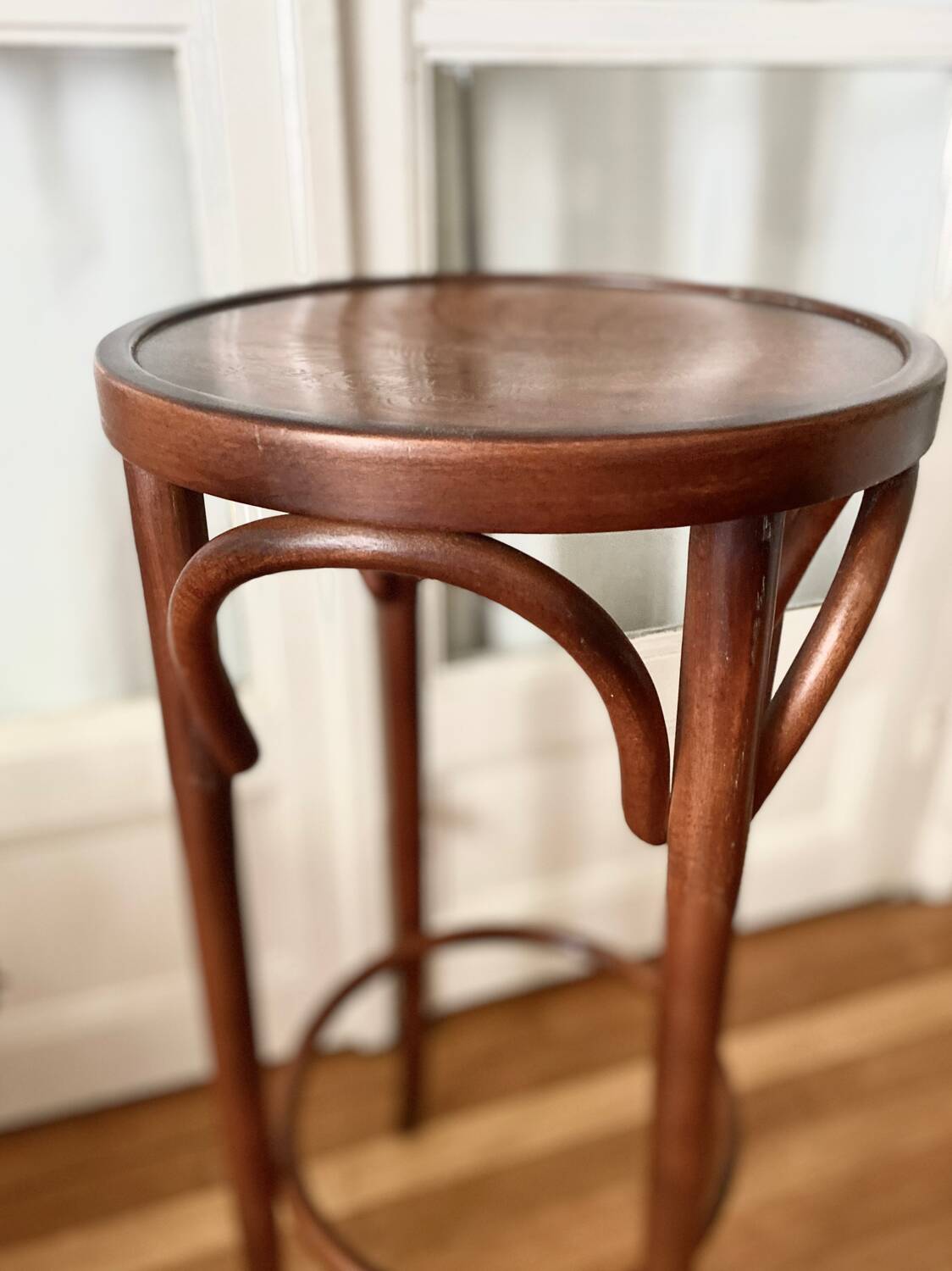 Bentwood high bar stool