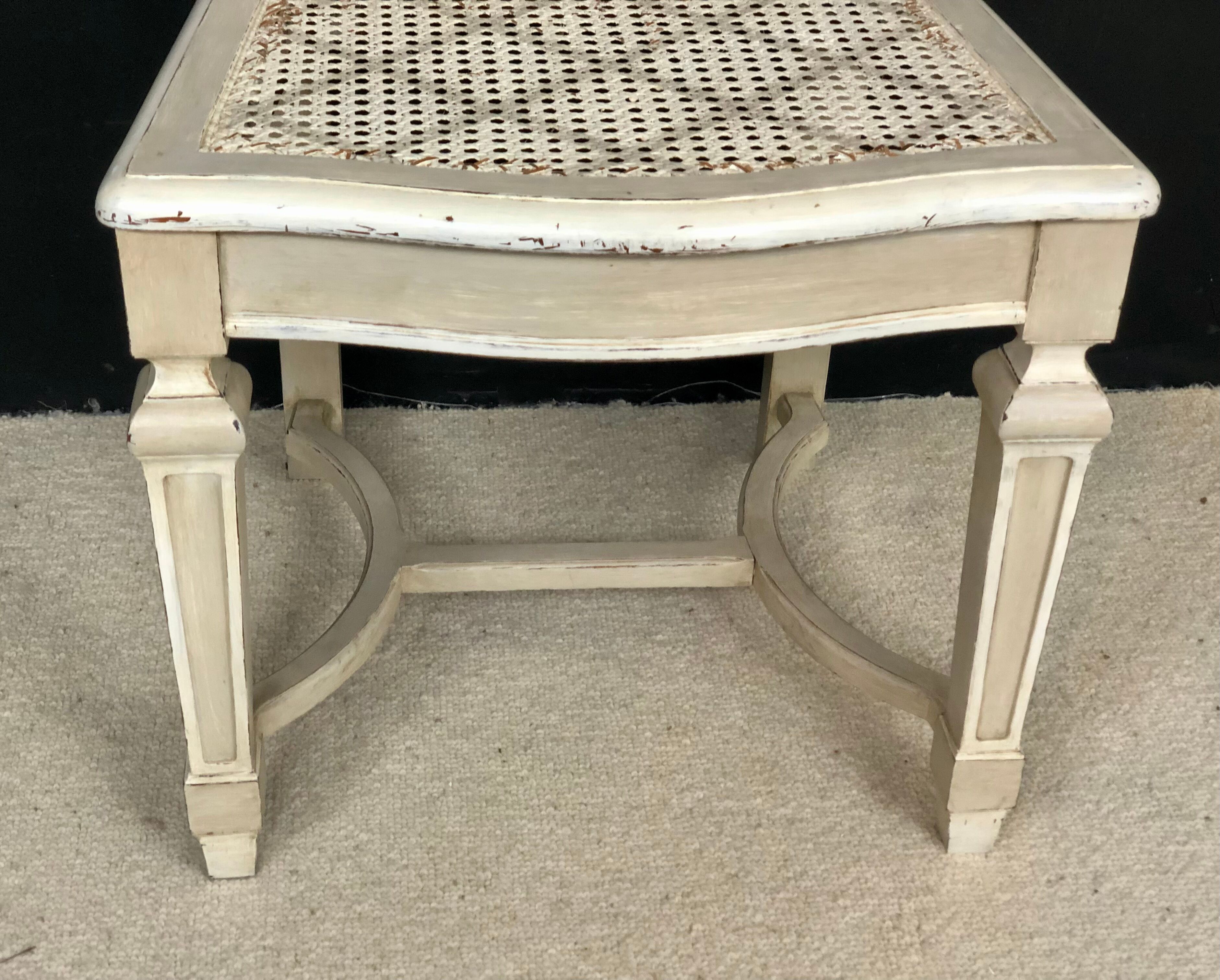 6 patinated Louis XVI style chairs