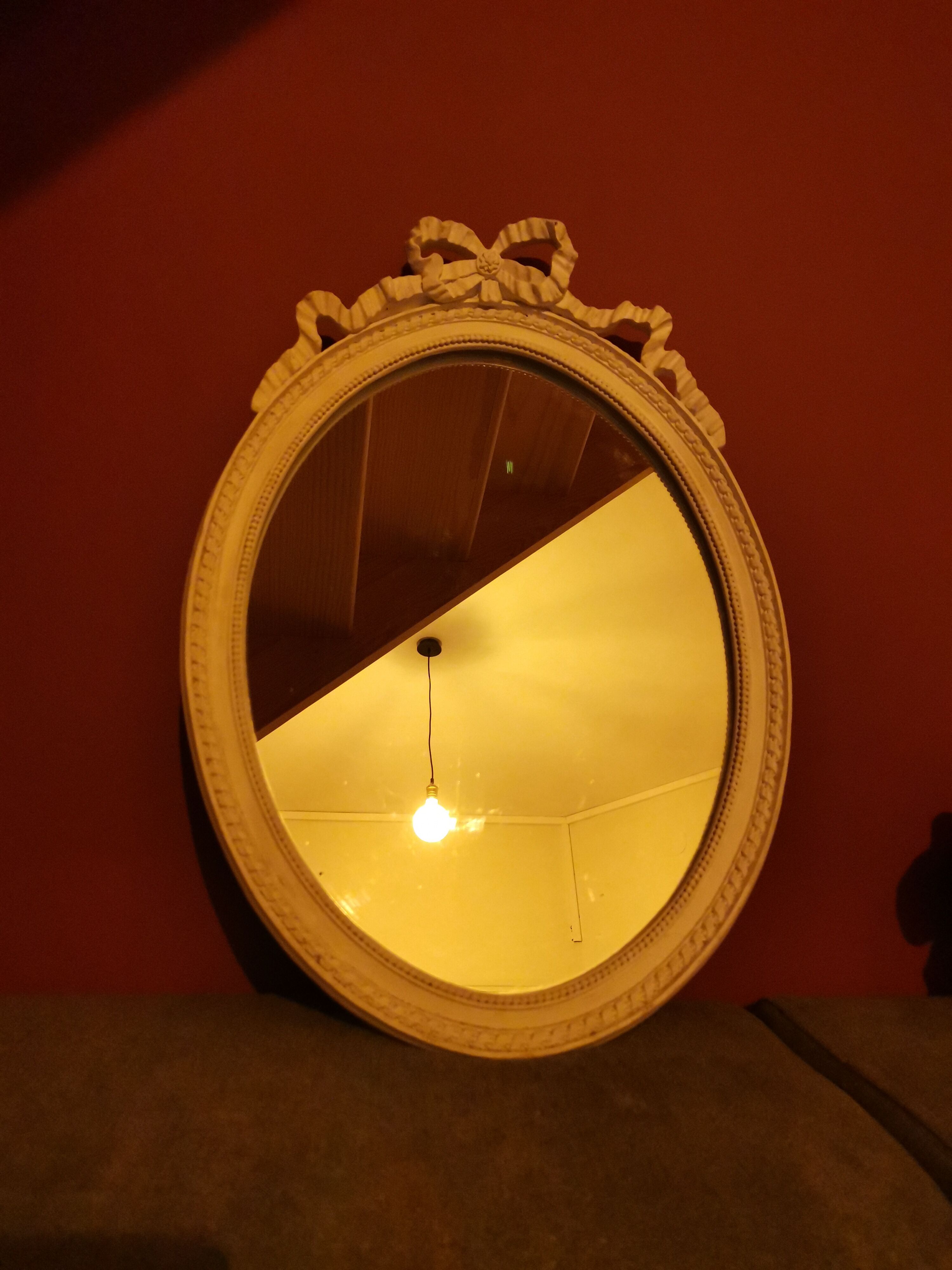 Nude / white mirror 34x48cm