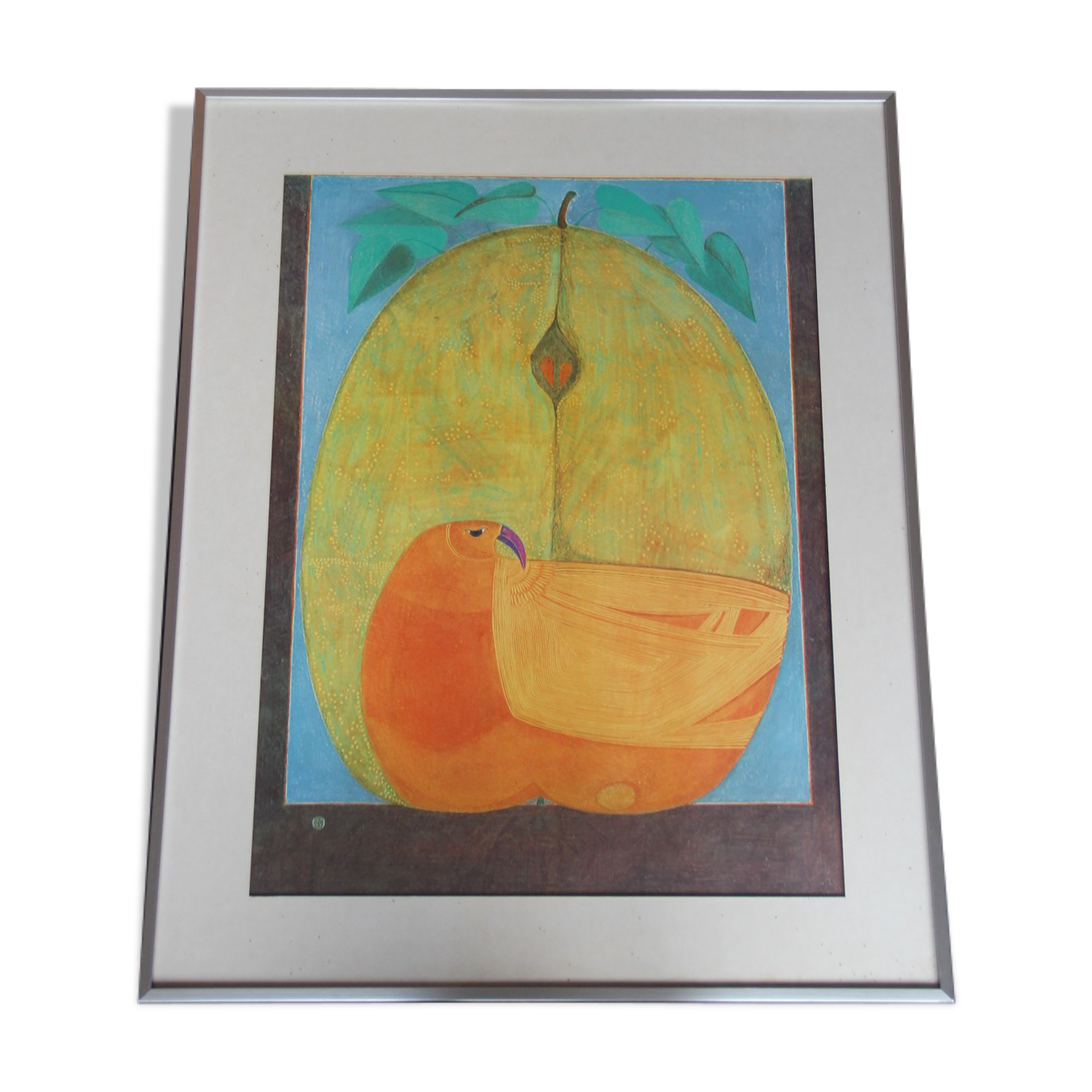 Vintage framed illustration