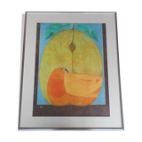 Vintage framed illustration