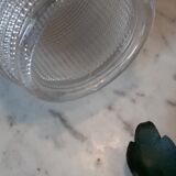 Lustre plafonnier verrerie en forme d'ogive