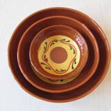 Set of 3 glazed earthenware ramekins