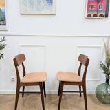 Pair of Danish teak chairs