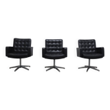 Set of 3 Executive Chairs by Vincent Cafiero for Knoll International, 1960s