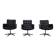Set of 3 Executive Chairs by Vincent Cafiero for Knoll International, 1960s