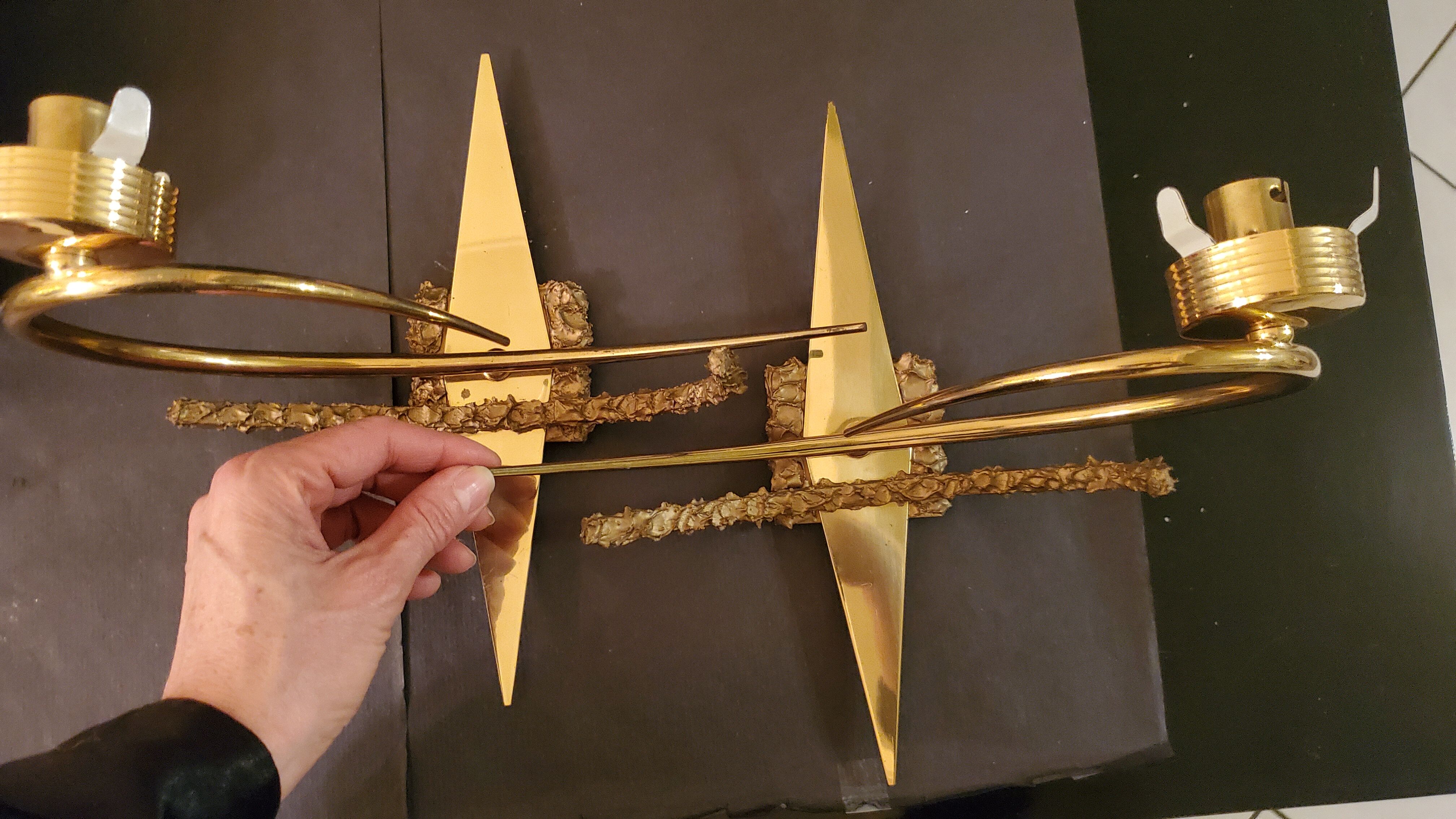 Pair of Arlus sconces 50s