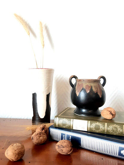 Lot de céramiques vintage Denbac art déco