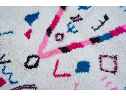 Colorful Berber Carpet 222 X 147cm