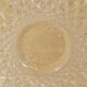 Vintage pressed glass salad bowl amber Belgium - Art Deco style