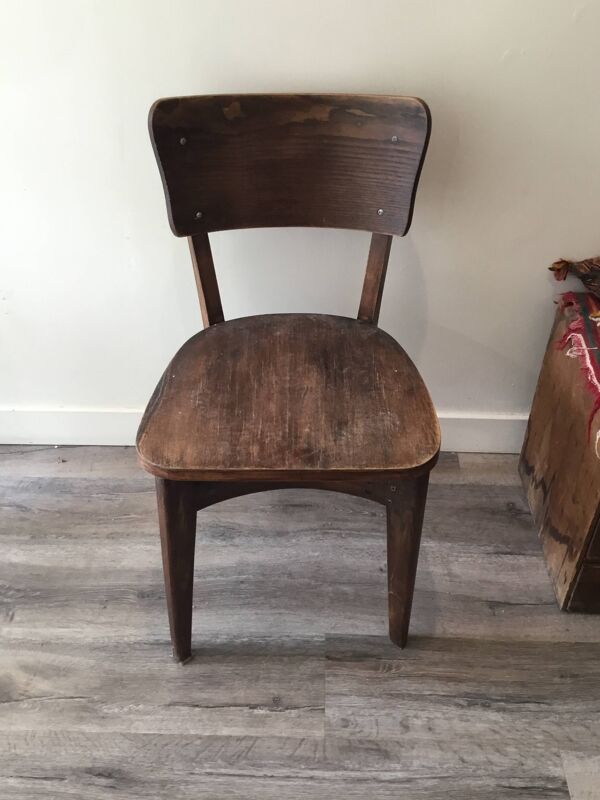 Chaise bistrot en bois style baumann