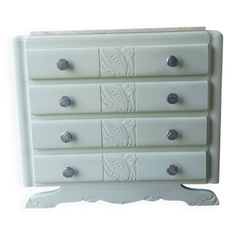 Small period artdeco chest of drawers