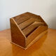 Porte-courrier en bois vintage