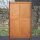 Art deco wooden cabinet with mirror, wooden storage unit, vintage Parisian cabinet