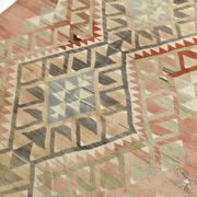 5x7 Brown & Red Turkish Vintage Kilim Rug 148x223Cm SK 35162