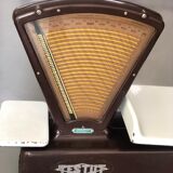 Vintage merchant's scale in bakelite burgundy