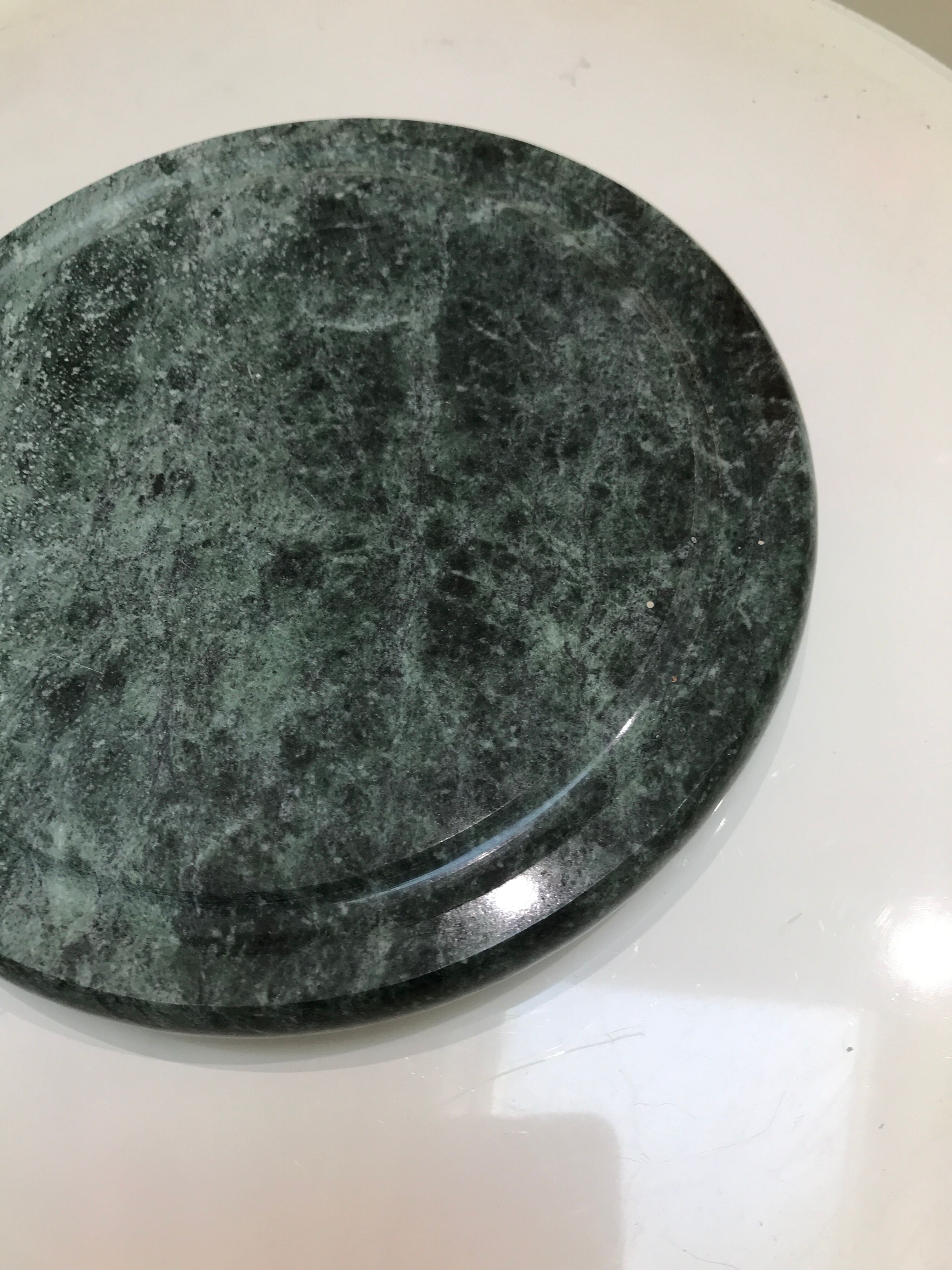 Flat green marble