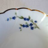 10 Bernardaud Limoges porcelain forget-me-not fruit dessert bowls