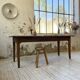 Table de ferme chêne 1950 pieds fuseaux